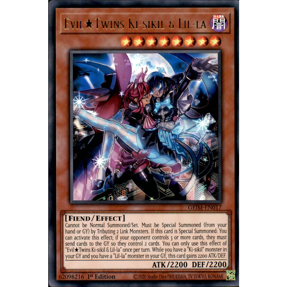 Evil Twins Ki-sikil & Lil-la GEIM-EN017 Yu-Gi-Oh! Card