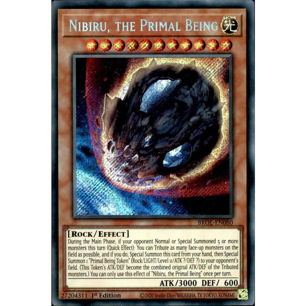 Yu-Gi-Oh! Nibiru, top the Primal Being By Konami