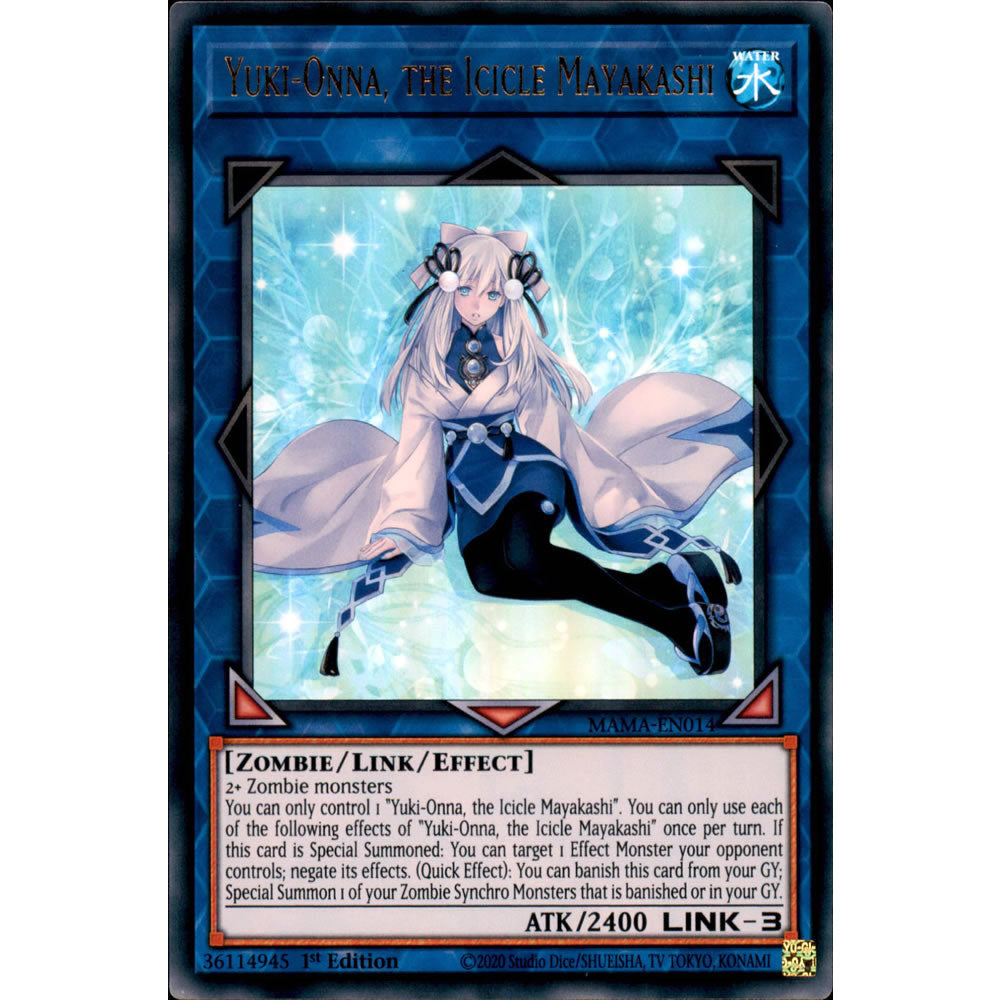 Yuki-Onna, the Icicle Mayakashi MAMA-EN014 Yu-Gi-Oh! Card