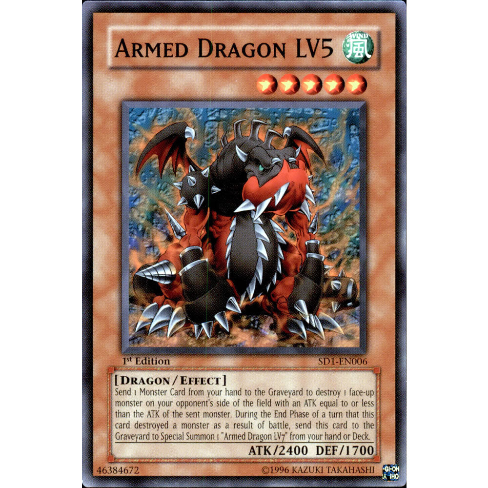 Yugioh Armed Dragon LV5 popular