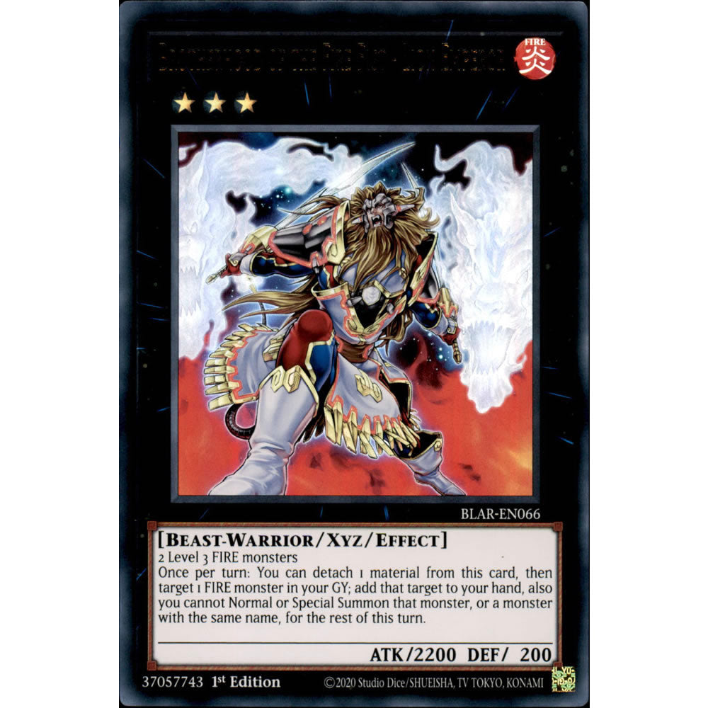 Brotherhood of the Fire Fist - Lion Emperor BLAR-EN066 Yu-Gi-Oh! Card from the Battles of Legend: Armageddon Set