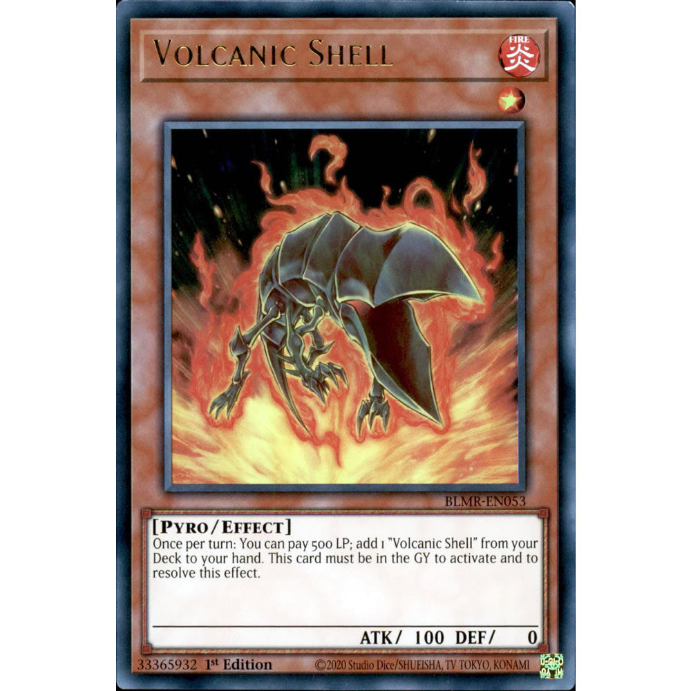 Volcanic Shell BLMR-EN053 Yu-Gi-Oh! Card from the Battles of Legend: Monstrous Revenge Set