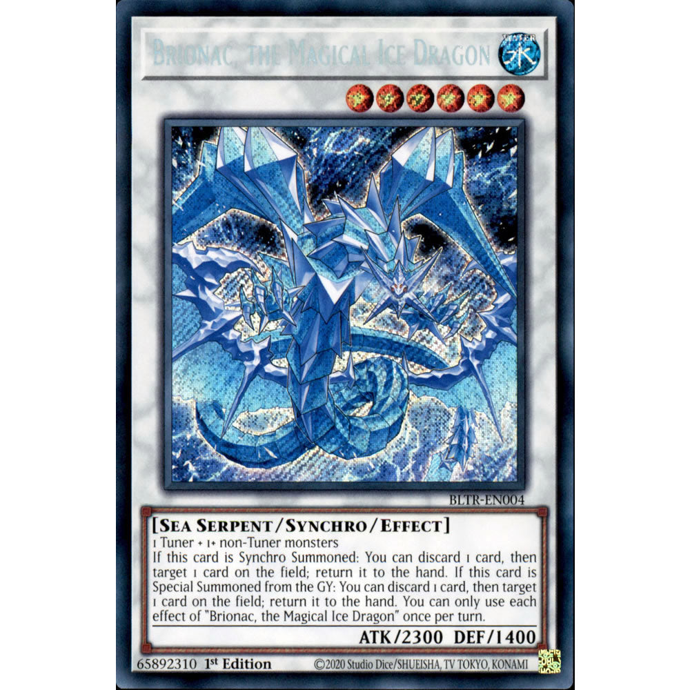 Brionac, the Magical Ice Dragon BLTR-EN004 Yu-Gi-Oh! Card from the Battles of Legend: Terminal Revenge Set