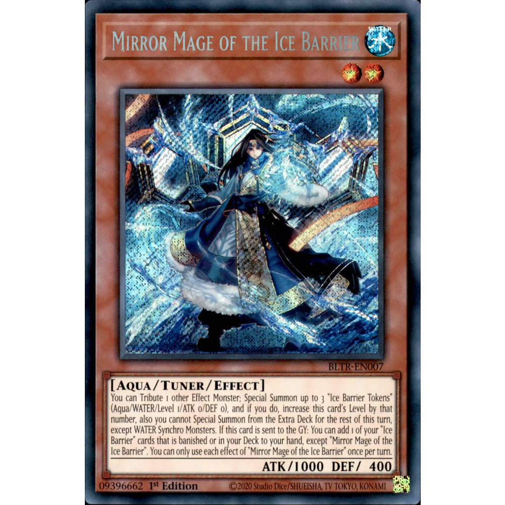 Mirror Mage of the Ice Barrier BLTR-EN007 Yu-Gi-Oh! Card from the Battles of Legend: Terminal Revenge Set