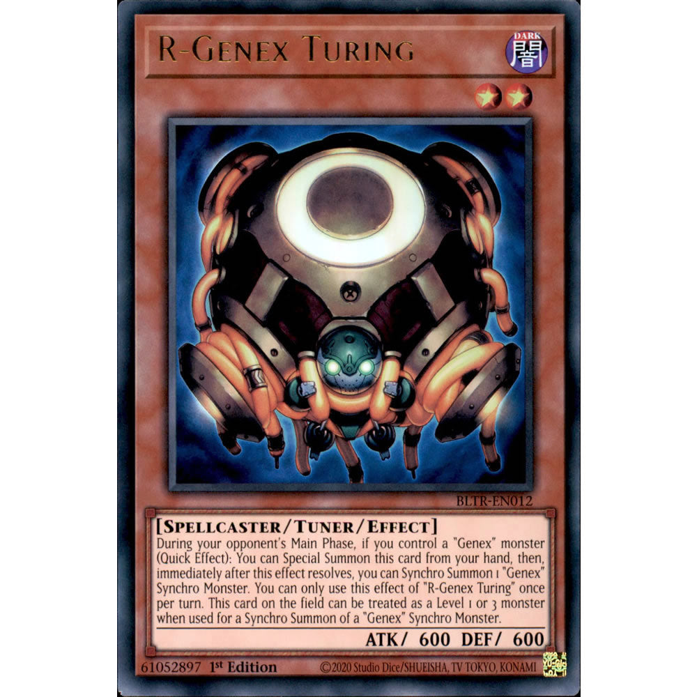 R-Genex Turing BLTR-EN012 Yu-Gi-Oh! Card from the Battles of Legend: Terminal Revenge Set