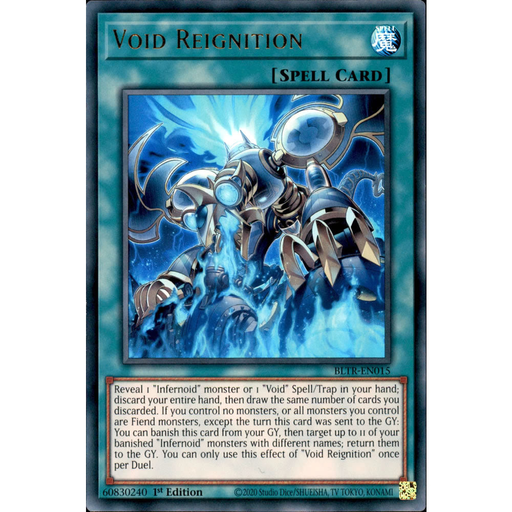 Void Reignition BLTR-EN015 Yu-Gi-Oh! Card from the Battles of Legend: Terminal Revenge Set