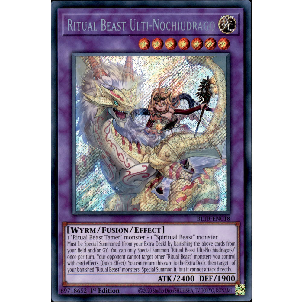 Ritual Beast Ulti-Nochiudrago BLTR-EN018 Yu-Gi-Oh! Card from the Battles of Legend: Terminal Revenge Set