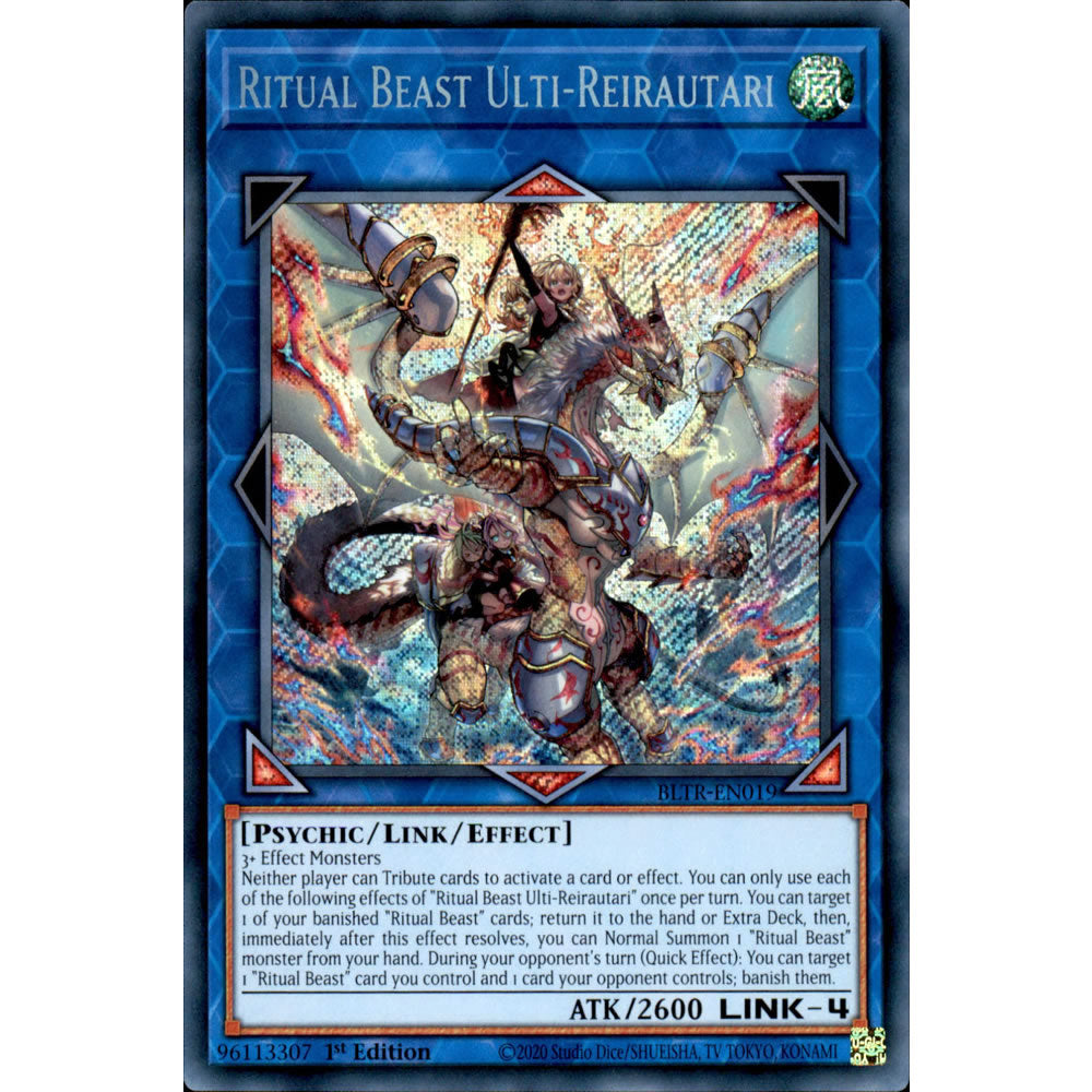 Ritual Beast Ulti-Reirautari BLTR-EN019 Yu-Gi-Oh! Card from the Battles of Legend: Terminal Revenge Set