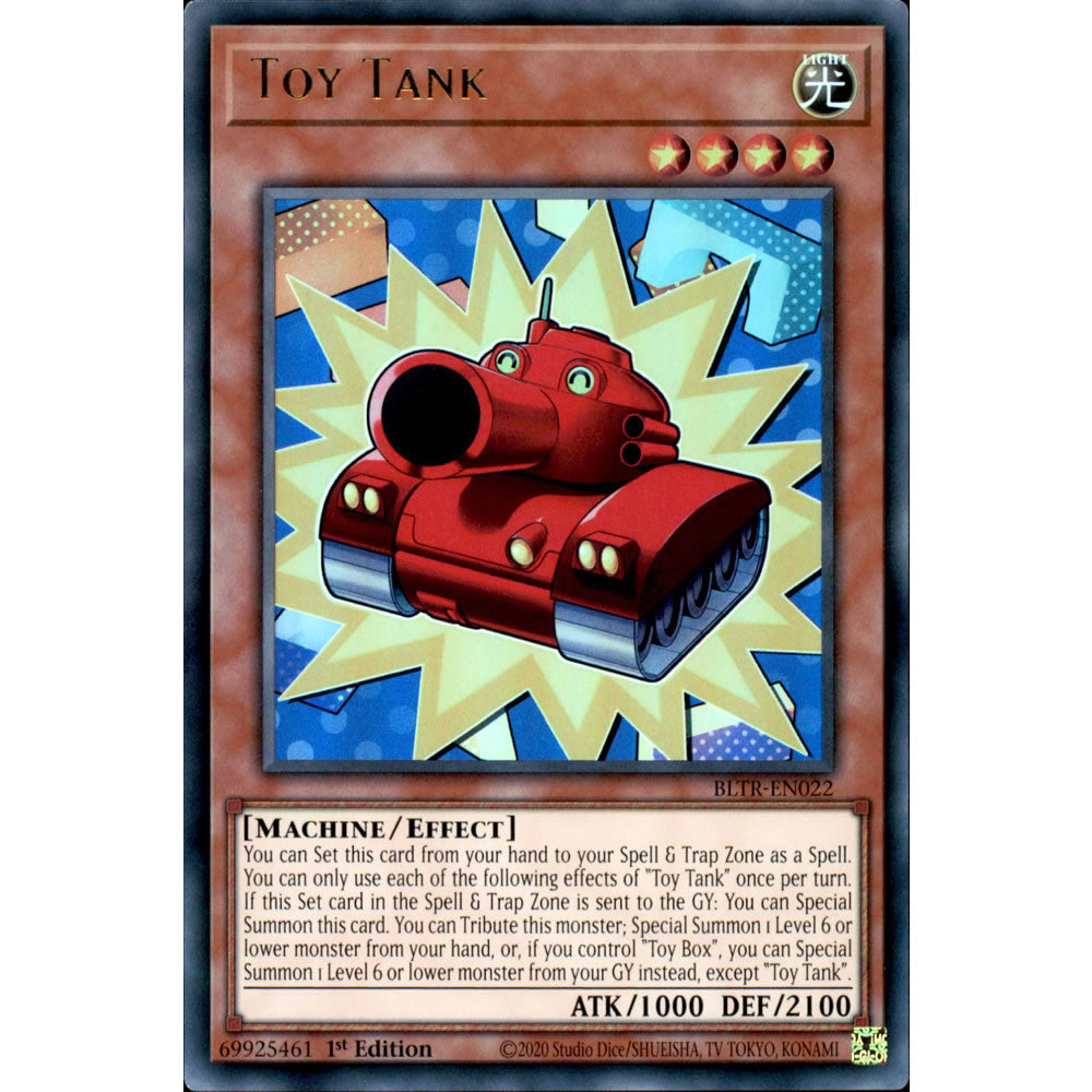 Toy Tank BLTR-EN022 Yu-Gi-Oh! Card from the Battles of Legend: Terminal Revenge Set