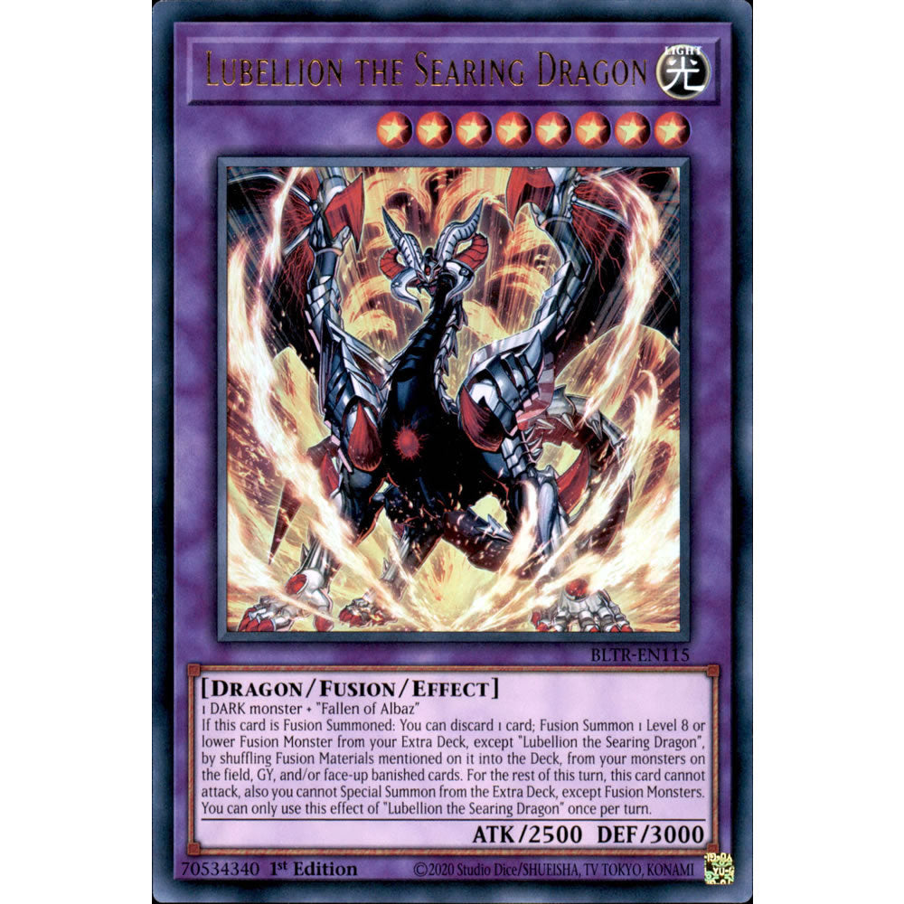 Lubellion the Searing Dragon BLTR-EN115 Yu-Gi-Oh! Card