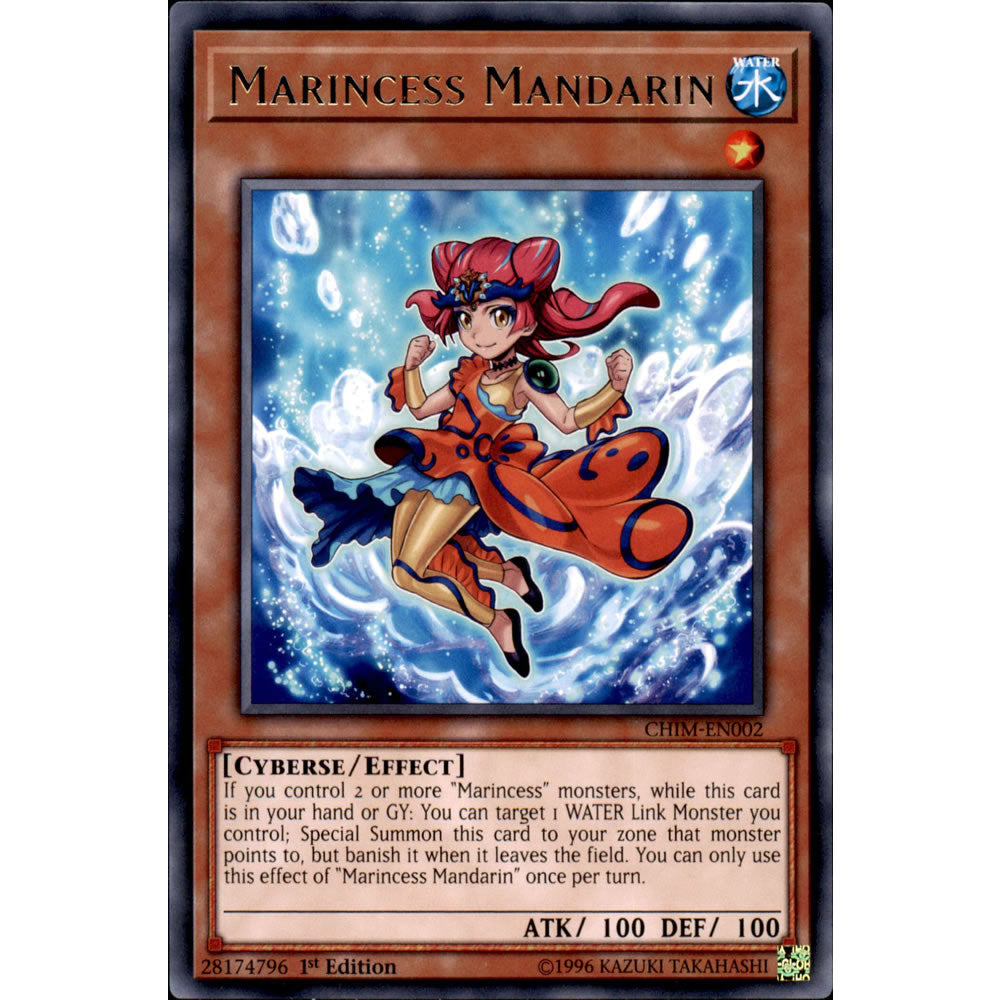 Marincess Mandarin CHIM-EN002 Yu-Gi-Oh! Card from the Chaos Impact Set