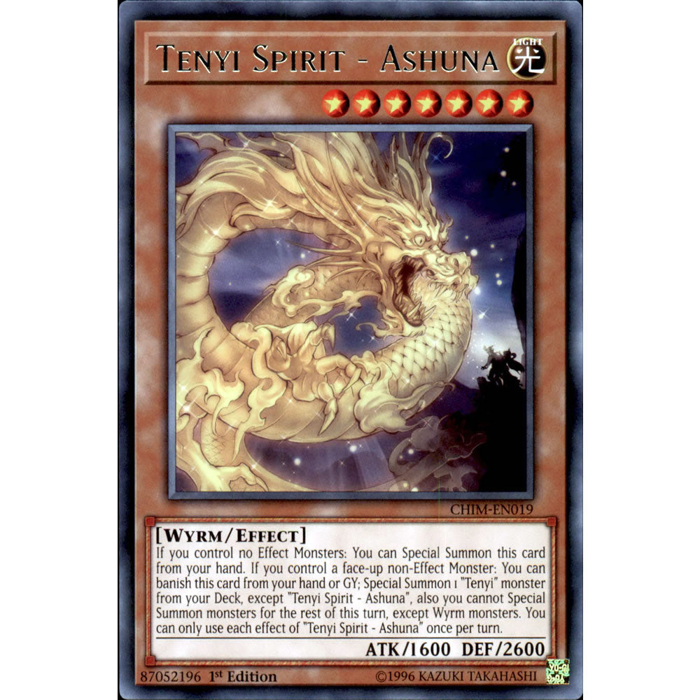 Tenyi Spirit - Ashuna CHIM-EN019 Yu-Gi-Oh! Card from the Chaos Impact Set