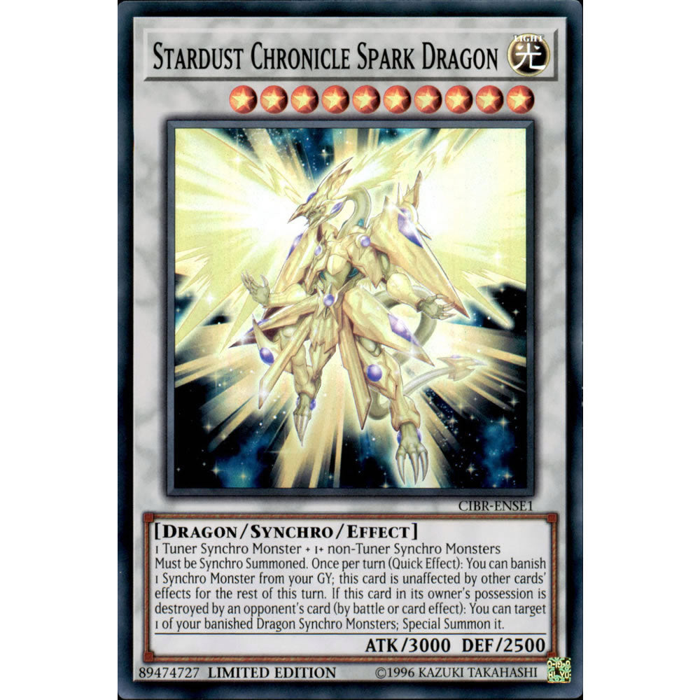 Stardust Chronicle Spark Dragon CIBR-ENSE1 Yu-Gi-Oh! Card from the Circuit Break Special Edition Set