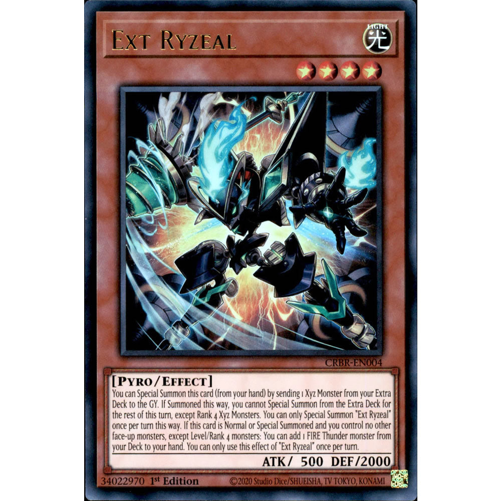 Ext Ryzeal CRBR-EN004 Yu-Gi-Oh! Card from the Crossover Breakers Set