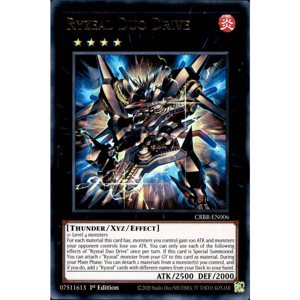 Ryzeal Duo Drive CRBR-EN006 Yu-Gi-Oh! Card from the Crossover Breakers Set