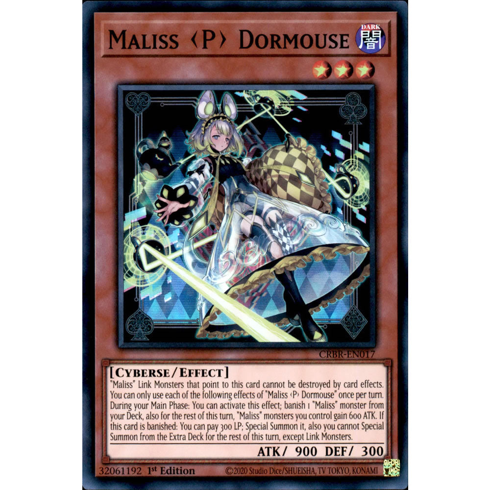 Maliss <P> Dormouse CRBR-EN017 Yu-Gi-Oh! Card from the Crossover Breakers Set