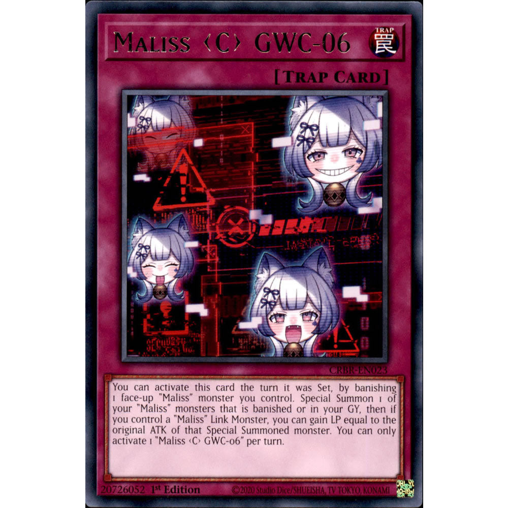 Maliss <C> GWC-06 CRBR-EN023 Yu-Gi-Oh! Card from the Crossover Breakers Set