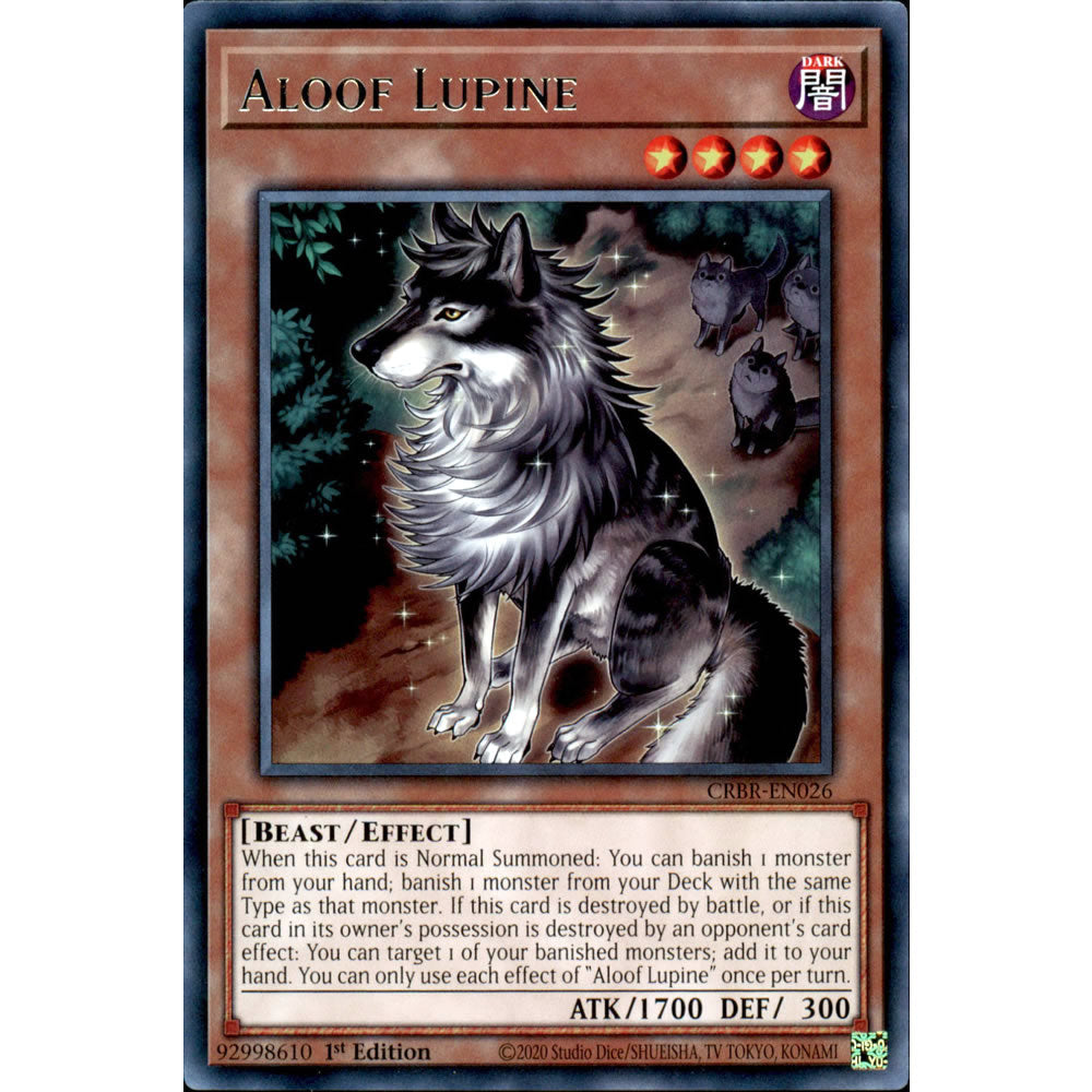 Aloof Lupine CRBR-EN026 Yu-Gi-Oh! Card from the Crossover Breakers Set