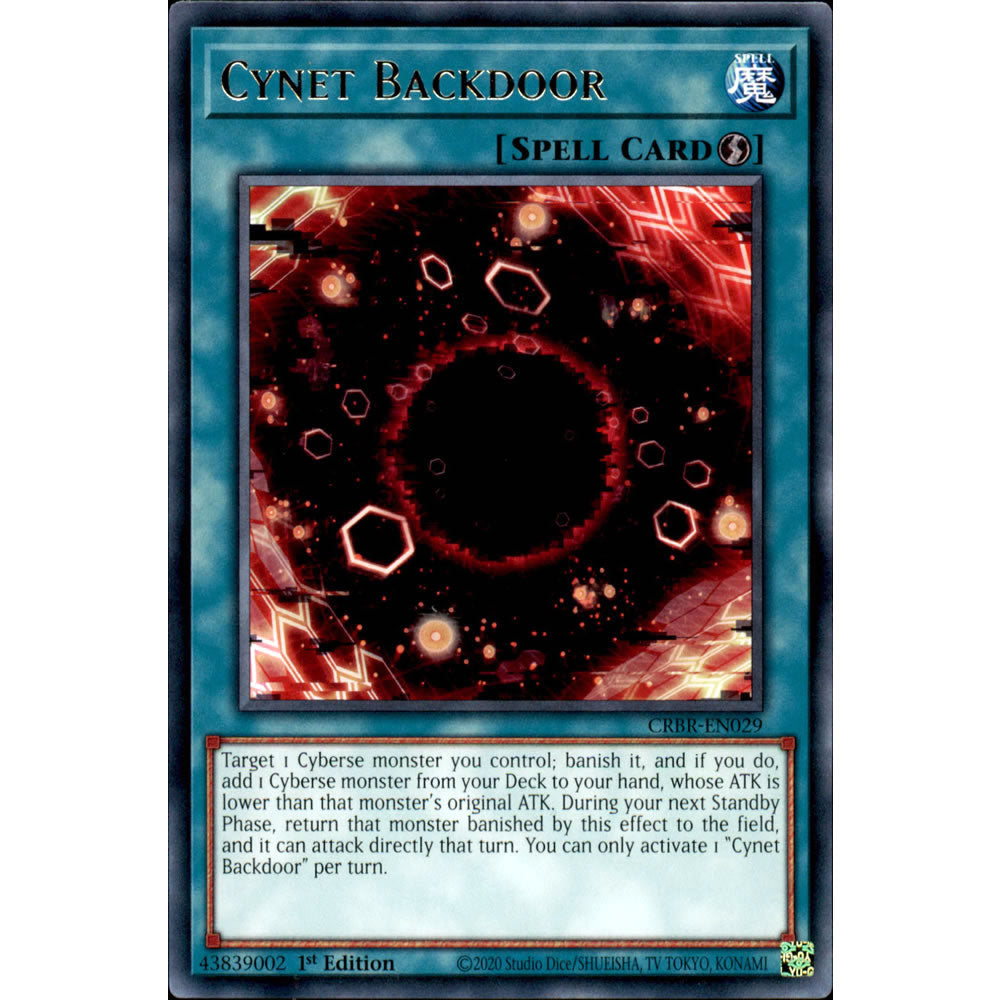 Cynet Backdoor CRBR-EN029 Yu-Gi-Oh! Card from the Crossover Breakers Set