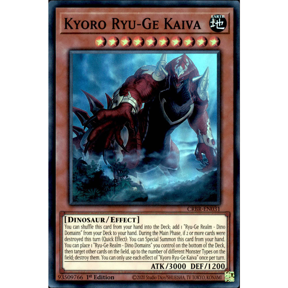 Kyoro Ryu-Ge Kaiva CRBR-EN031 Yu-Gi-Oh! Card from the Crossover Breakers Set