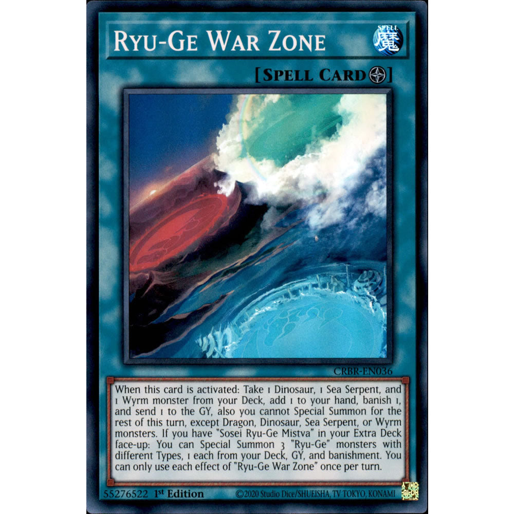 Ryu-Ge War Zone CRBR-EN036 Yu-Gi-Oh! Card from the Crossover Breakers Set