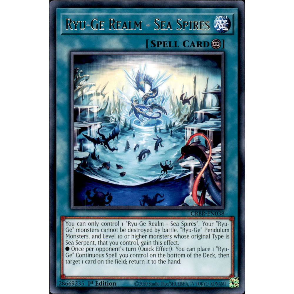 Ryu-Ge Realm - Sea Spires CRBR-EN038 Yu-Gi-Oh! Card from the Crossover Breakers Set