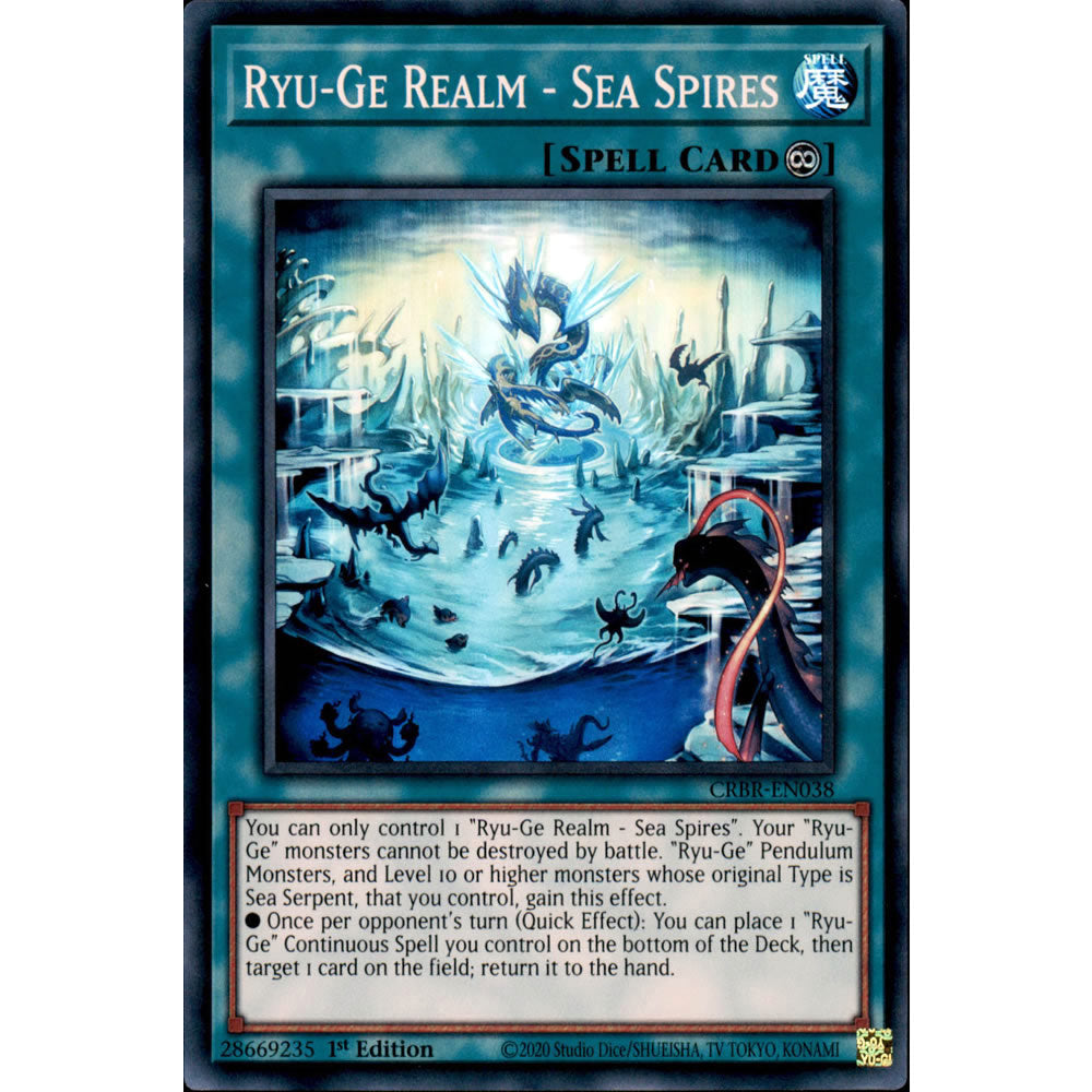 Ryu-Ge Realm - Sea Spires CRBR-EN038 Yu-Gi-Oh! Card from the Crossover Breakers Set