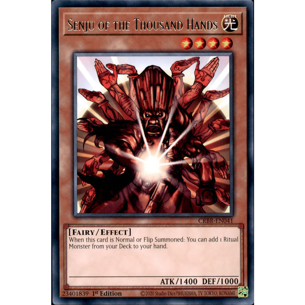 Senju of the Thousand Hands CRBR-EN041 Yu-Gi-Oh! Card from the Crossover Breakers Set