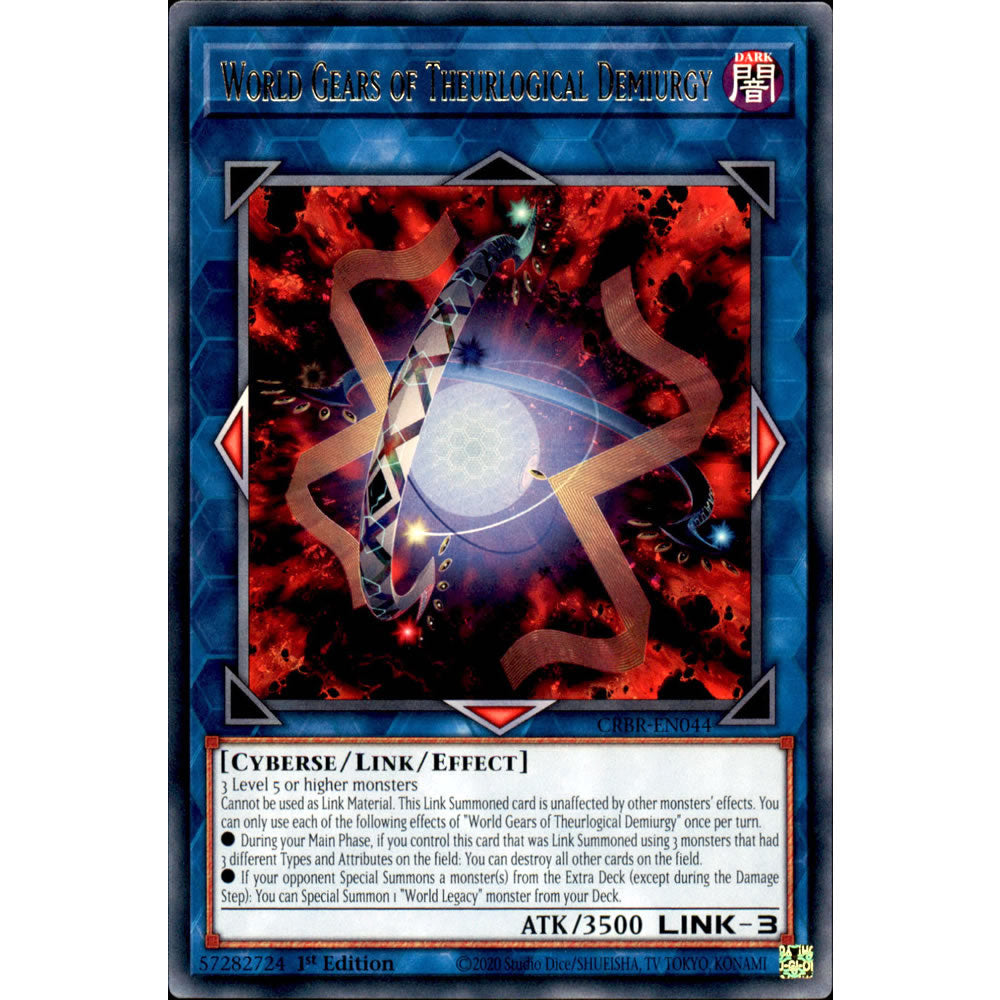 World Gears of Theurlogical Demiurgy CRBR-EN044 Yu-Gi-Oh! Card from the Crossover Breakers Set