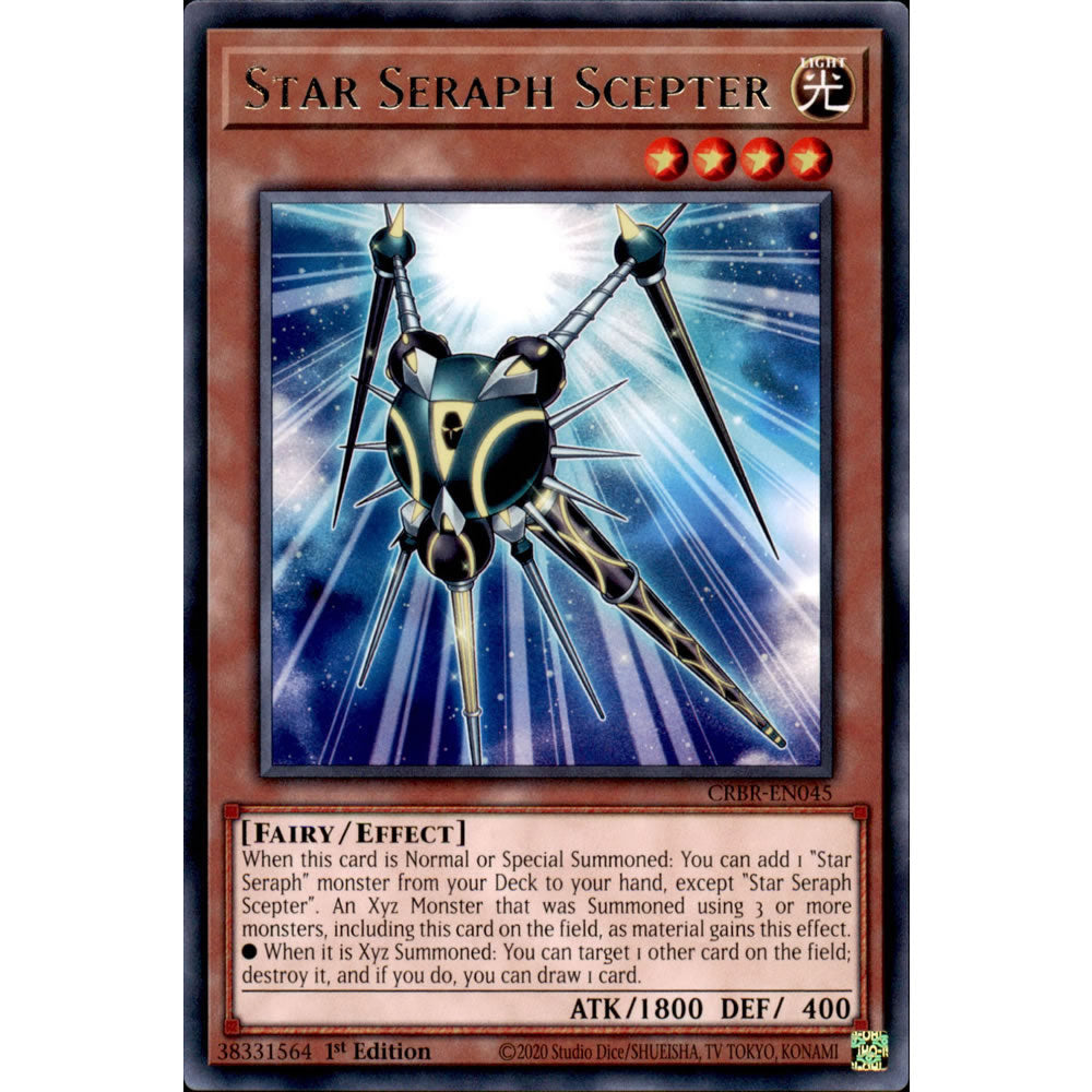 Star Seraph Scepter CRBR-EN045 Yu-Gi-Oh! Card from the Crossover Breakers Set