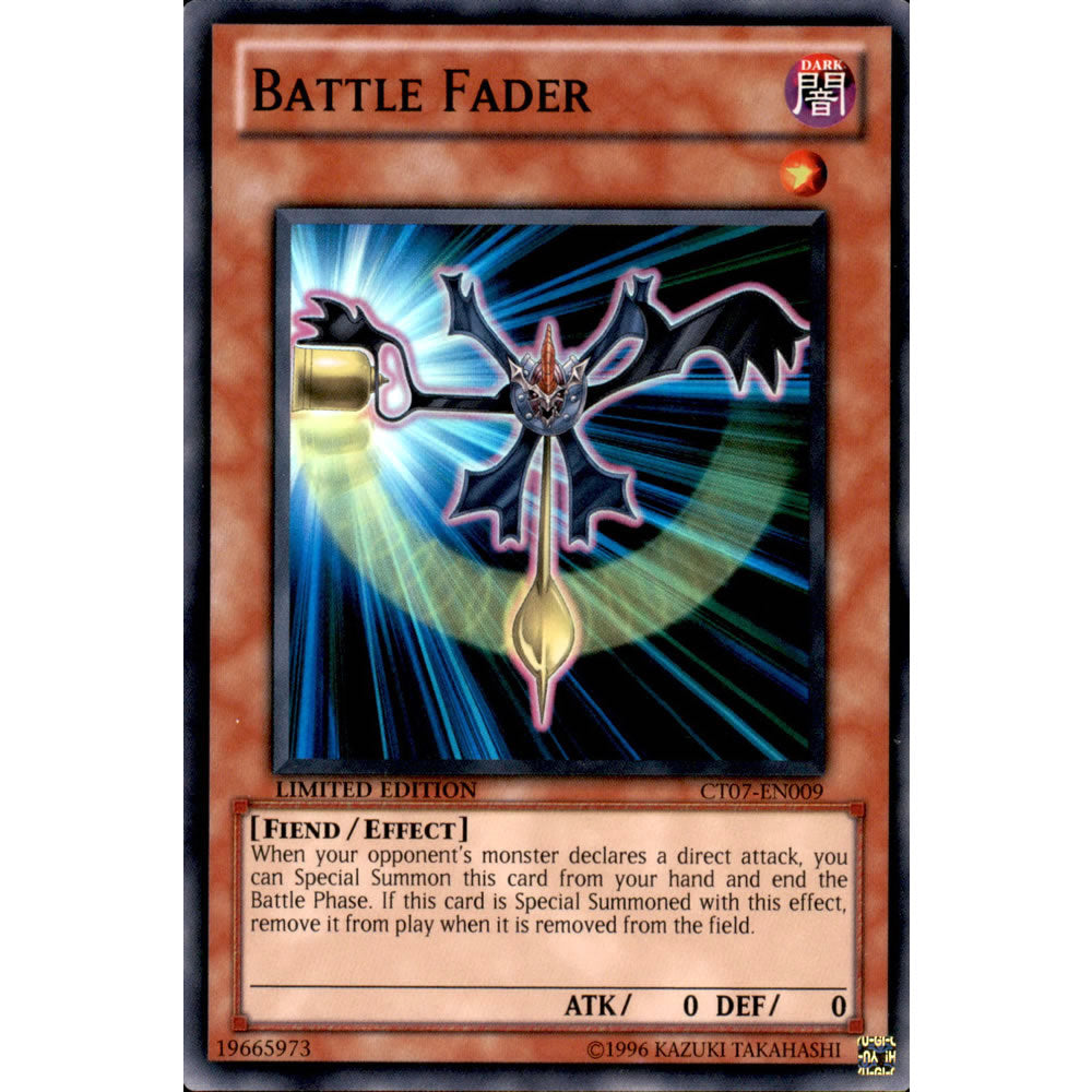 Battle Fader CT07-EN009 Yu-Gi-Oh! Card from the Collector Tin 2010 Promo Set