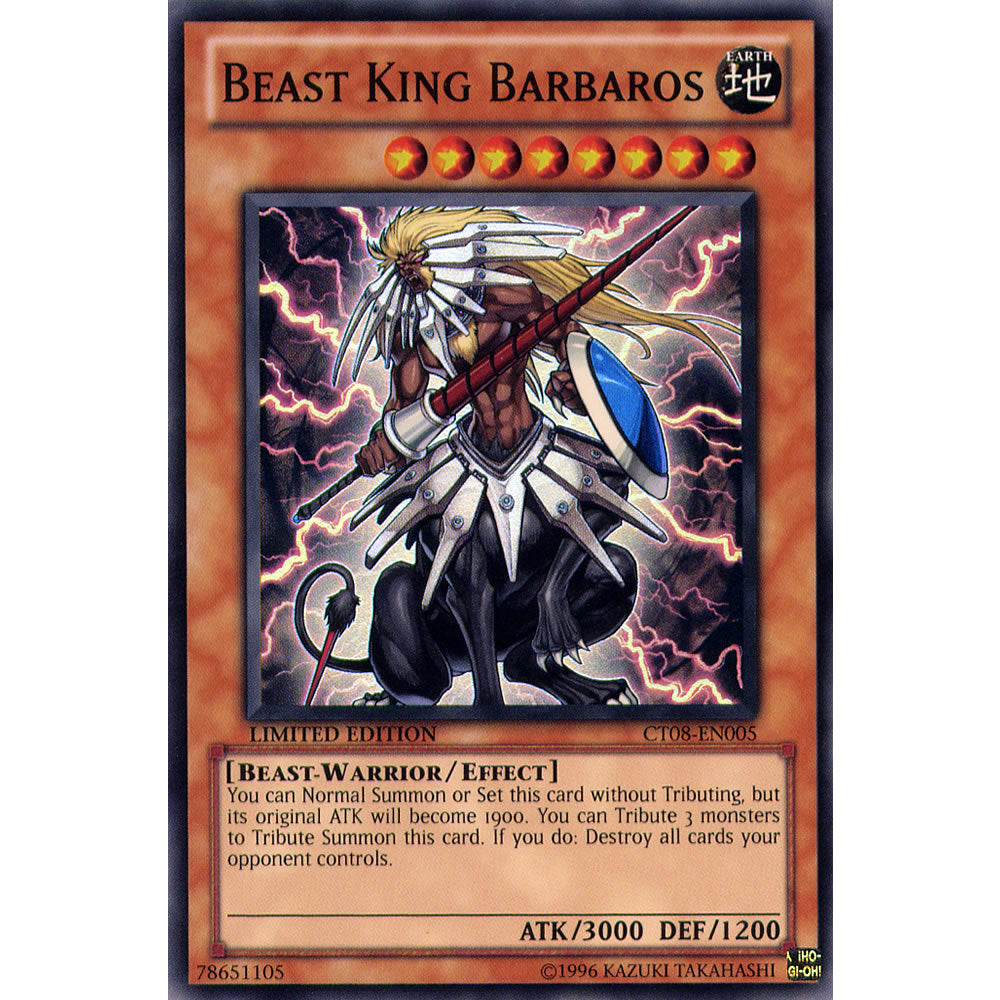 Beast King Barbaros CT08-EN005 Yu-Gi-Oh! Card from the Collector Tin 2011 Promo Set