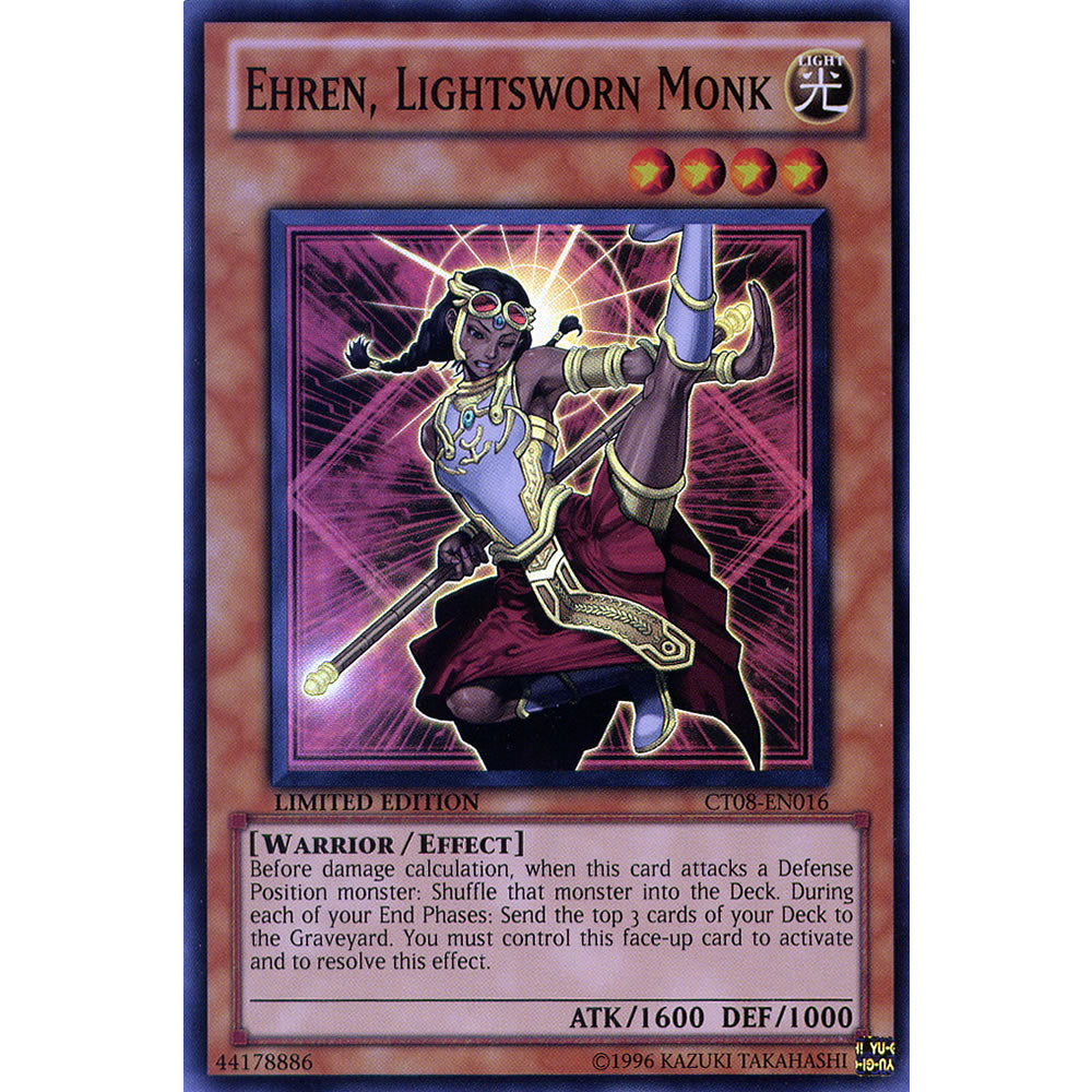 Ehren, Lightsworn Monk CT08-EN016 Yu-Gi-Oh! Card from the Collector Tin 2011 Promo Set