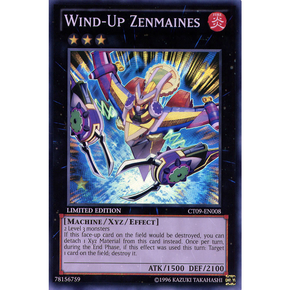 Wind-Up Zenmaines CT09-EN008 Yu-Gi-Oh! Card from the Collector Tin 2012 Promo Set