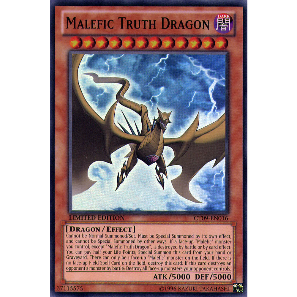 Malefic Truth Dragon CT09-EN016 Yu-Gi-Oh! Card from the Collector Tin 2012 Promo Set