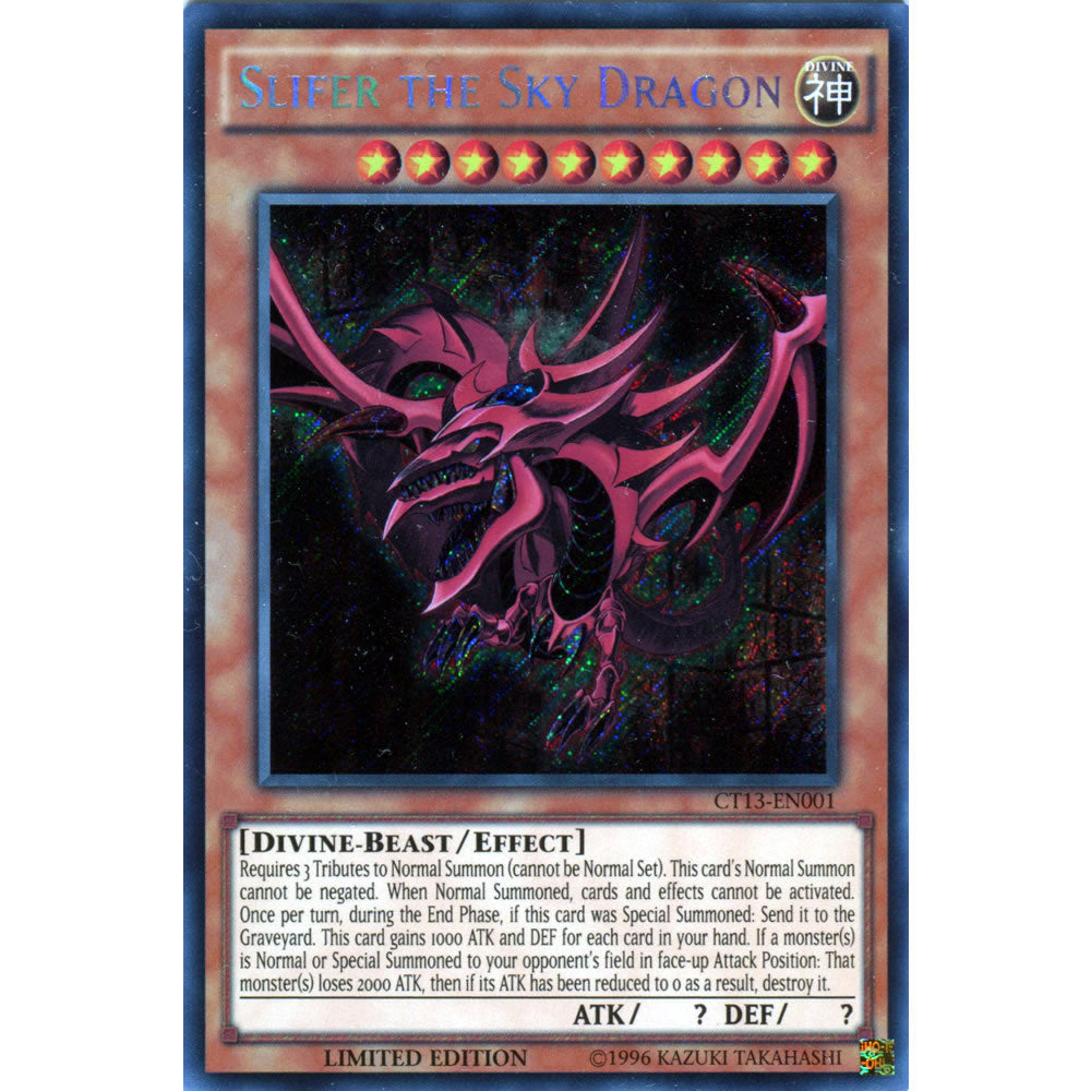 Slifer the Sky Dragon CT13-EN001 Yu-Gi-Oh! Card from the Mega-Tin 2016 Promo Set