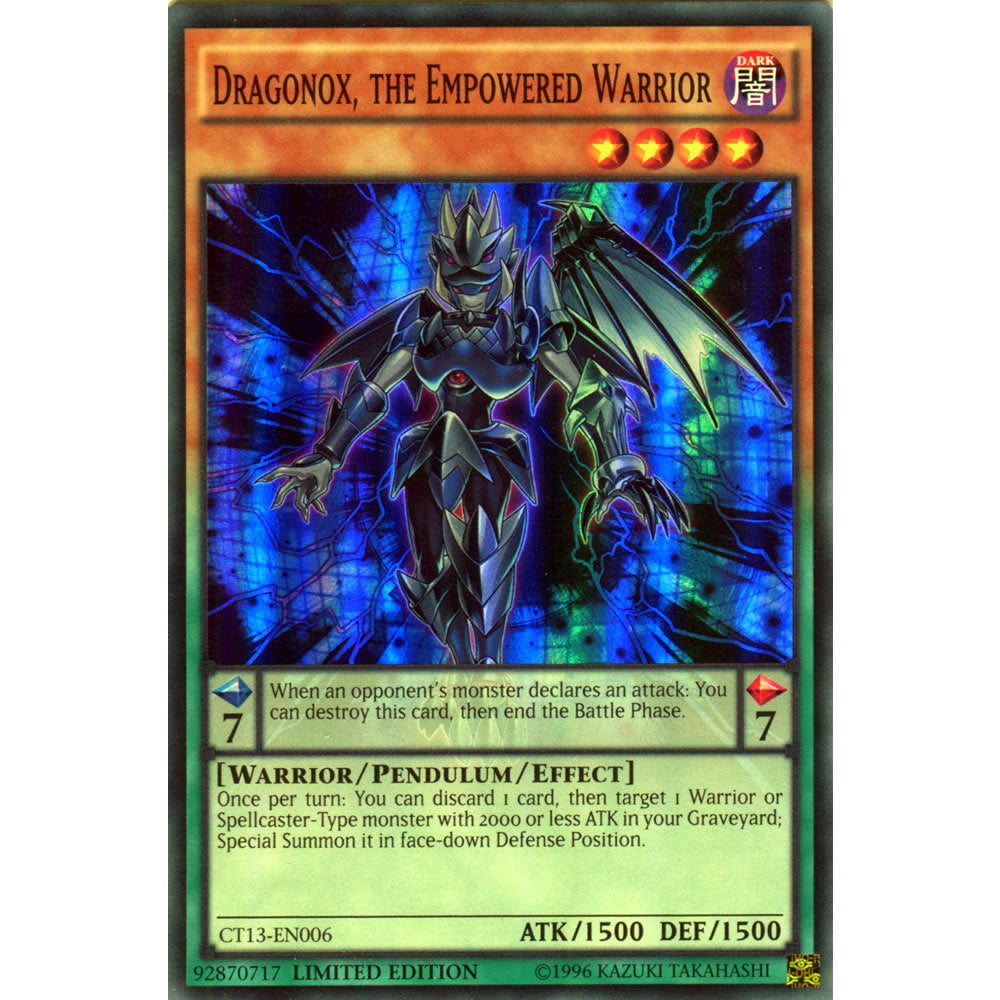 Dragonox, the Empowered Warrior CT13-EN006 Yu-Gi-Oh! Card from the Mega-Tin 2016 Promo Set