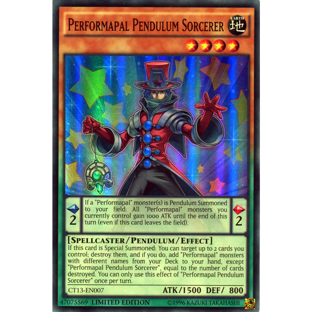 Performapal Pendulum Sorcerer CT13-EN007 Yu-Gi-Oh! Card from the Mega-Tin 2016 Promo Set