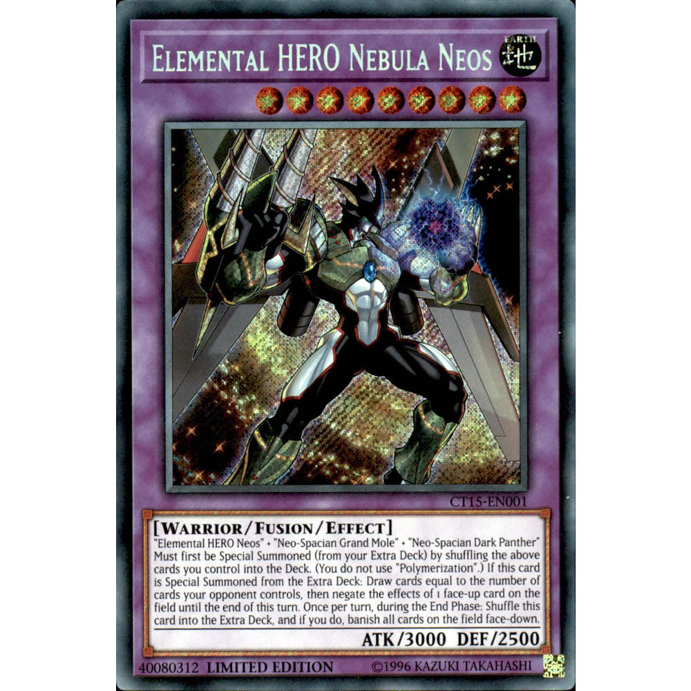 Elemental HERO Nebula Neos CT15-EN001 Yu-Gi-Oh! Card from the Mega-Tin 2018 Promo Set