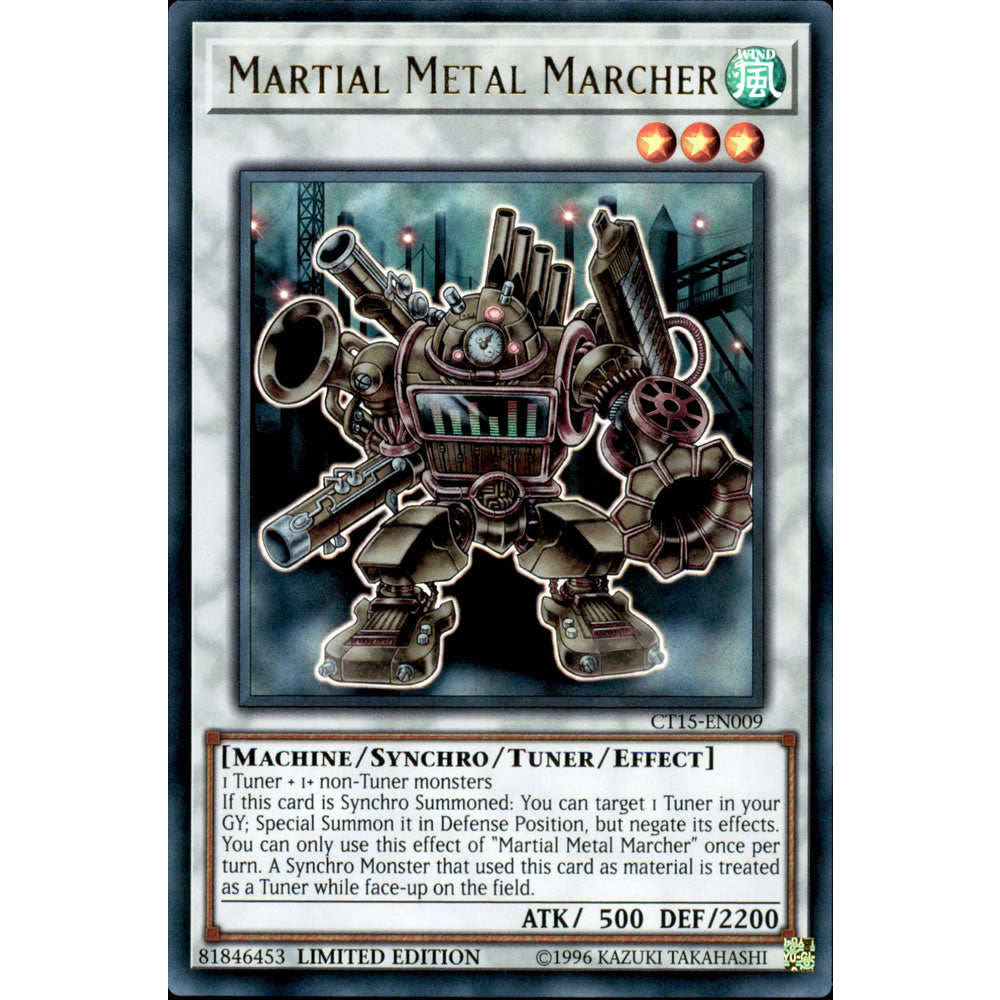 Martial Metal Marcher CT15-EN009 Yu-Gi-Oh! Card from the Mega-Tin 2018 Promo Set