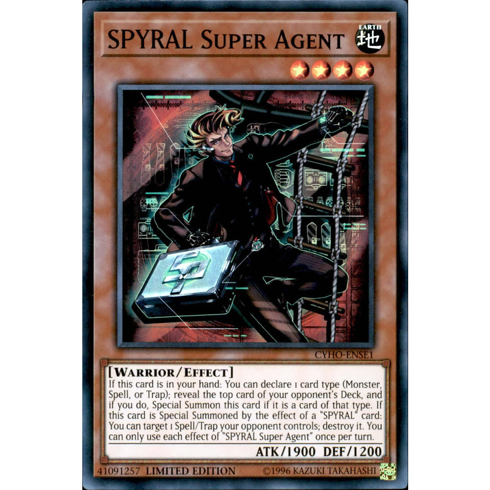 SPYRAL Super Agent CYHO-ENSE1 Yu-Gi-Oh! Card from the Cybernetic Horizon Special Edition Set