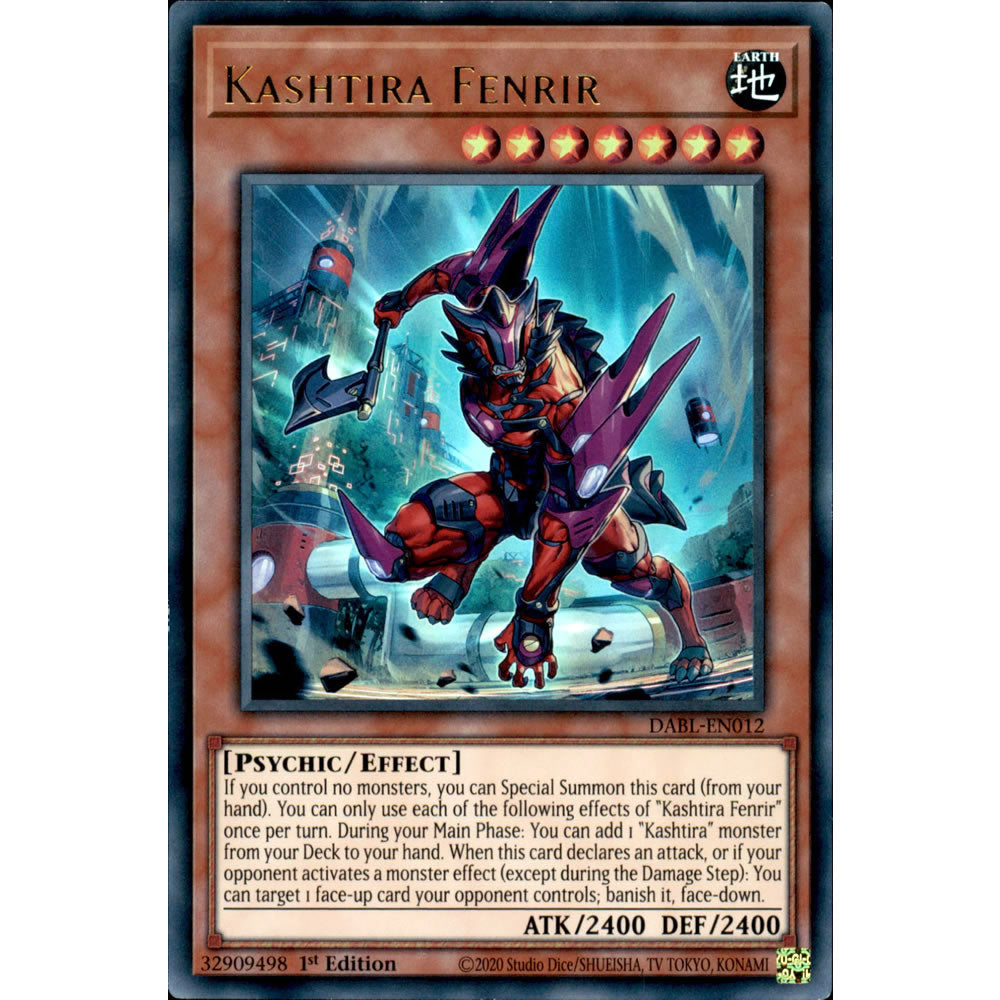 Kashtira Fenrir DABL-EN012 Yu-Gi-Oh! Card from the Darkwing Blast Set