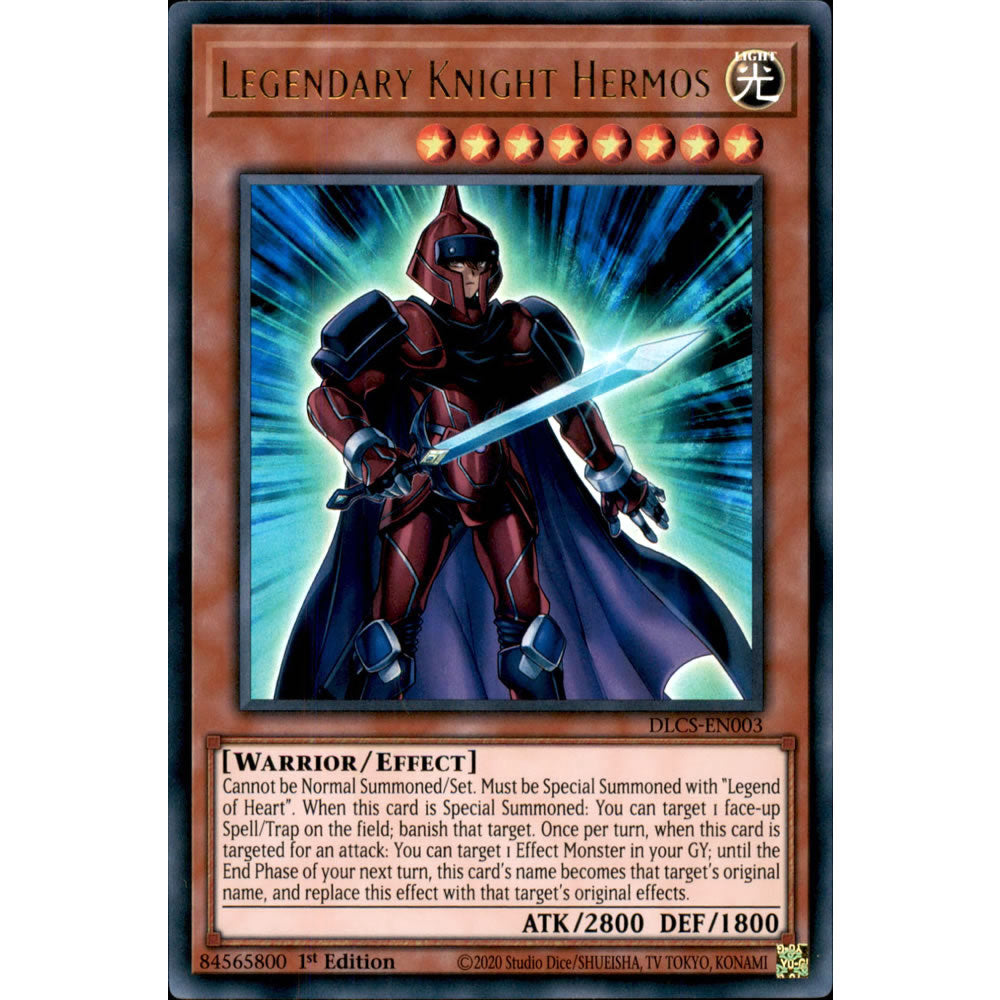 Legendary Knight Hermos DLCS-EN003 Yu-Gi-Oh! Card from the Dragons of Legend: The Complete Series Set