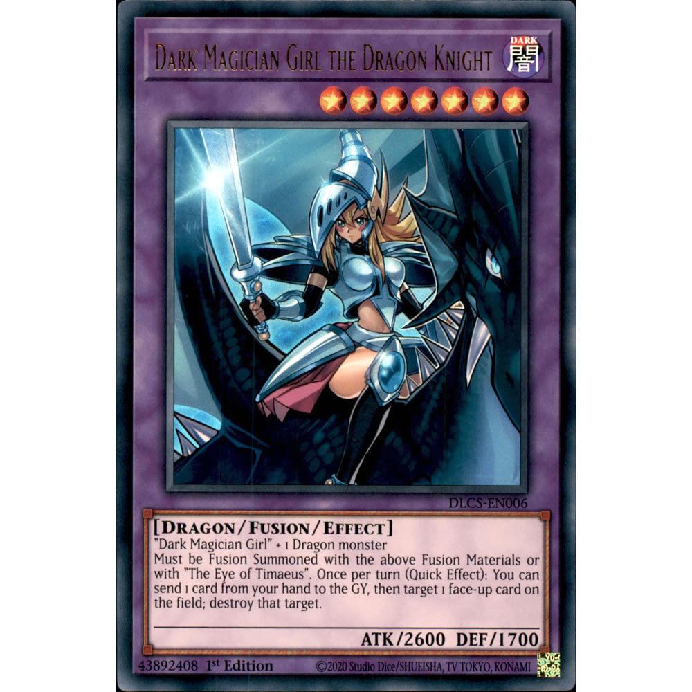 Dark Magician Girl the Dragon Knight DLCS-EN006 Yu-Gi-Oh! Card from the Dragons of Legend: The Complete Series Set