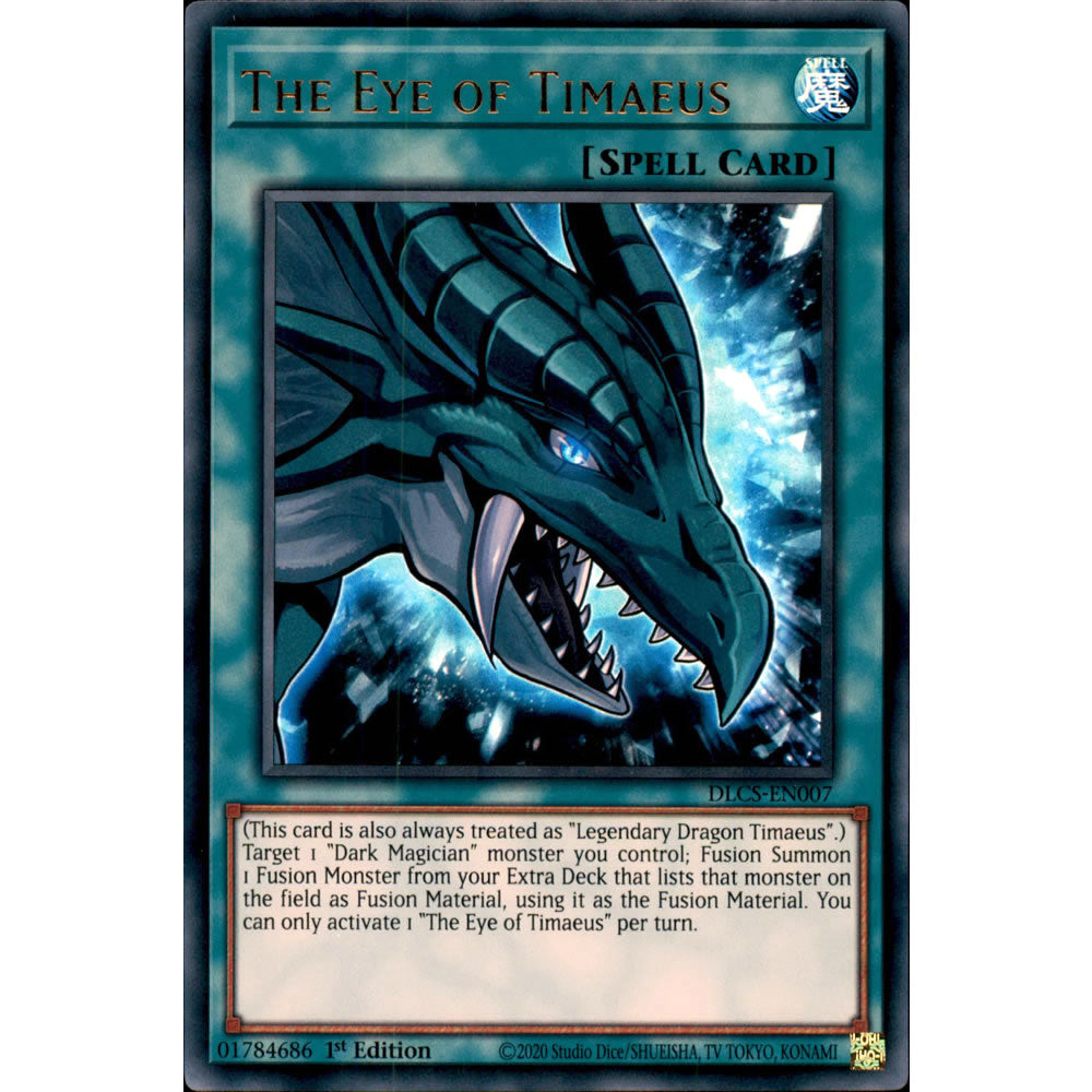 The Eye of Timaeus DLCS-EN007 Yu-Gi-Oh! Card from the Dragons of Legend: The Complete Series Set