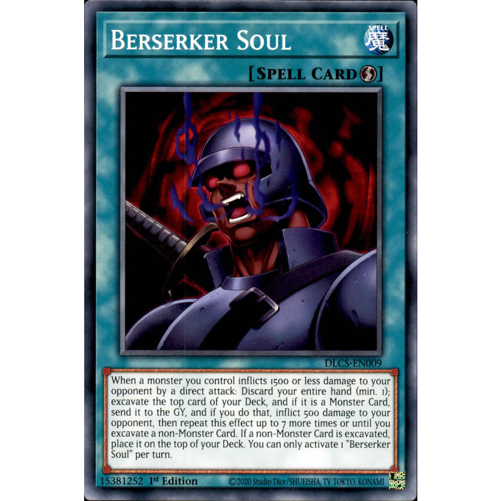 Berserker Soul DLCS-EN009 Yu-Gi-Oh! Card from the Dragons of Legend: The Complete Series Set