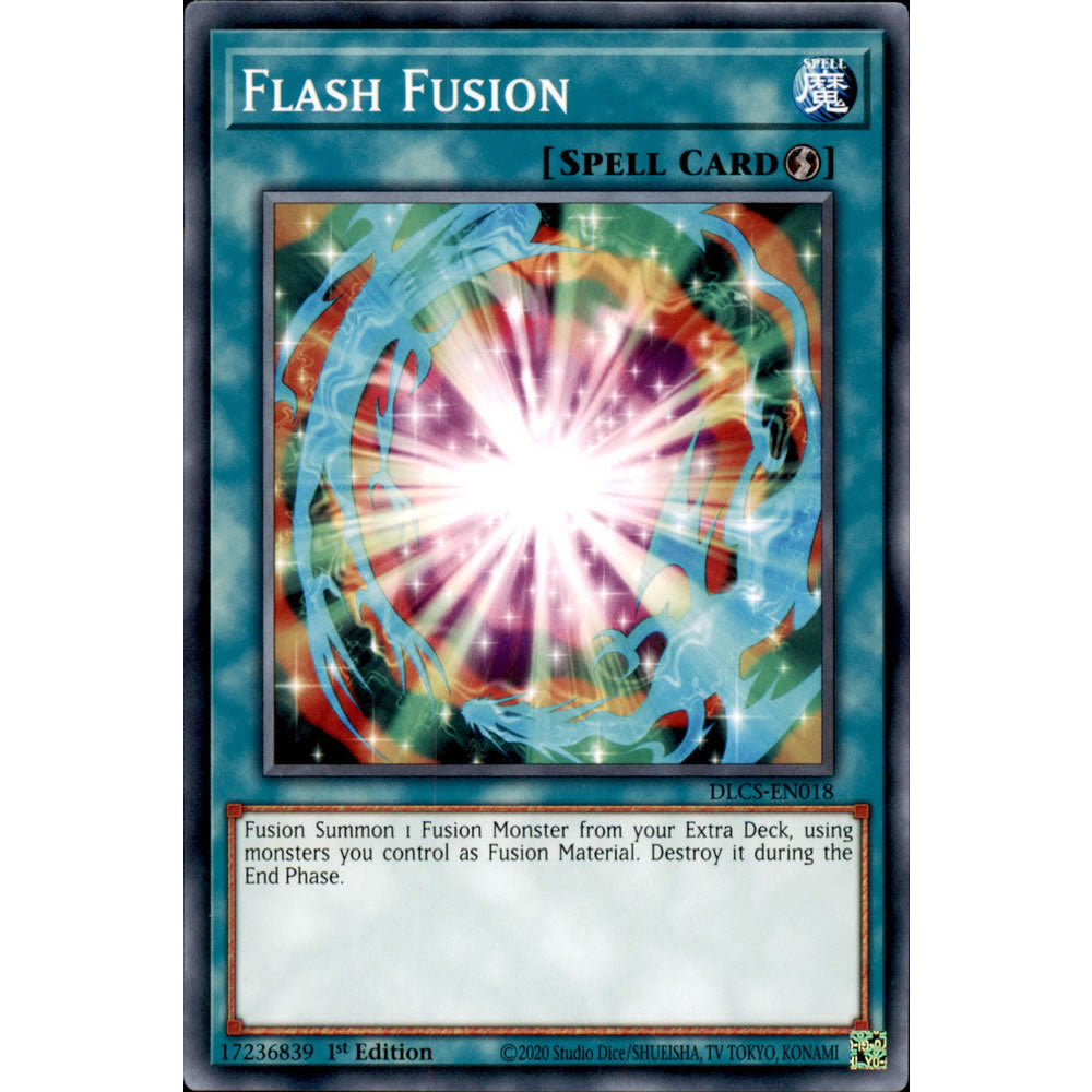 Flash Fusion DLCS-EN018 Yu-Gi-Oh! Card from the Dragons of Legend: The Complete Series Set