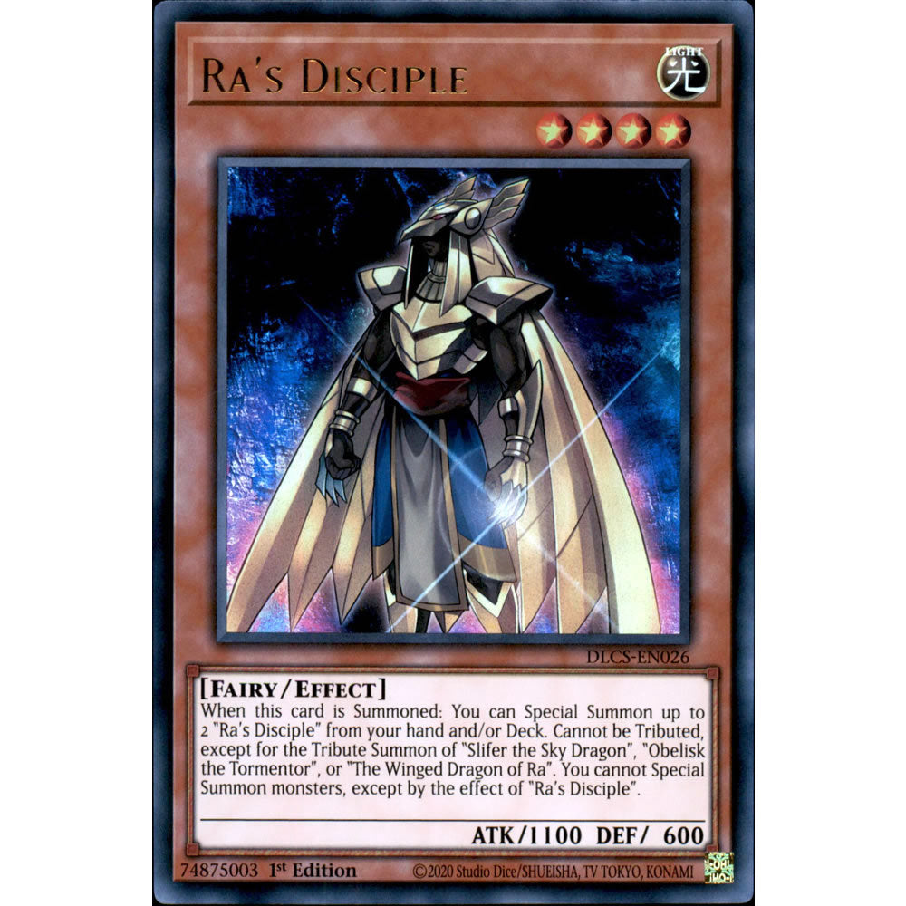 Ra's Disciple DLCS-EN026 Yu-Gi-Oh! Card from the Dragons of Legend: The Complete Series Set