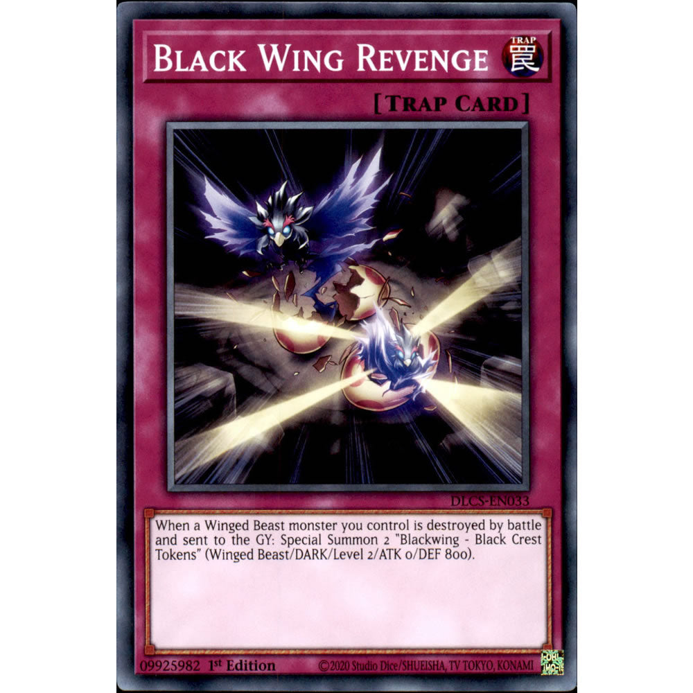 Black Wing Revenge DLCS-EN033 Yu-Gi-Oh! Card from the Dragons of Legend: The Complete Series Set