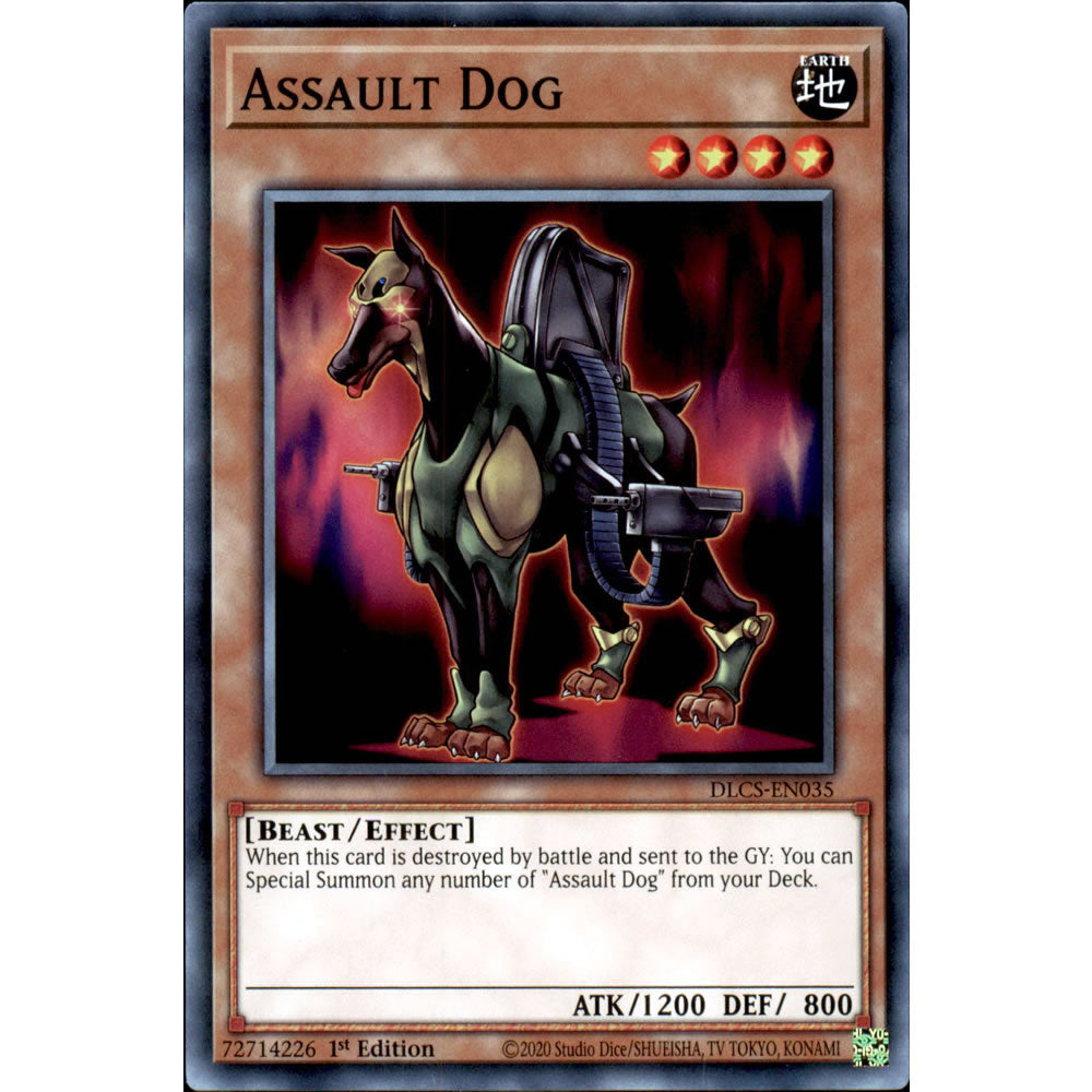 Assault Dog DLCS-EN035 Yu-Gi-Oh! Card from the Dragons of Legend: The Complete Series Set